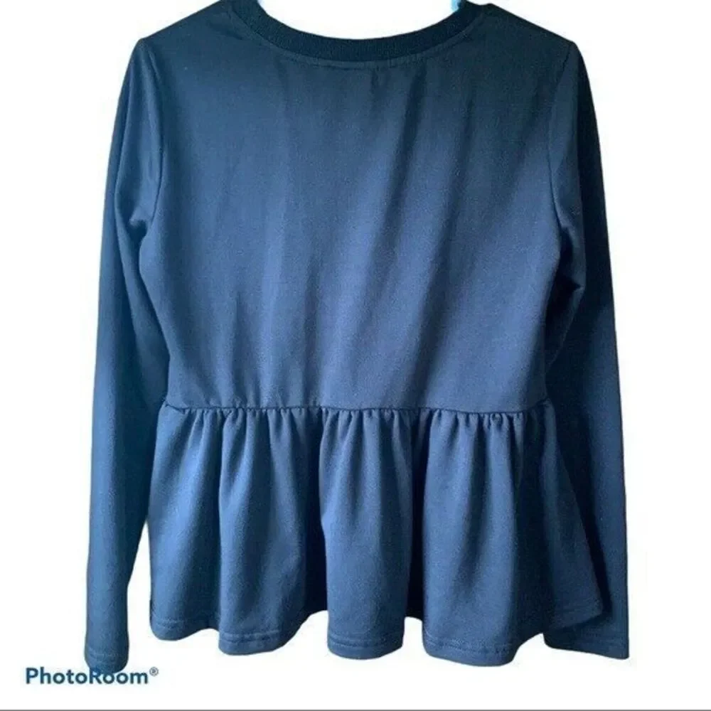 SHEIN Botanical Embroidered Sweatshirt| Women’s Size Small